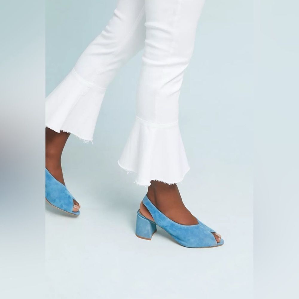 MOTHER Cha Cha Fray Jeans in Glass Slipper White- Size 26 - Picture 2 of 10